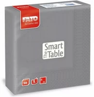 Fato 82623700 Szalvéta 2 rétegű 33 x 33 cm 50 lap/cs  smart table szürke_ kép