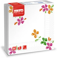 Fato ALD82593000 Szalvéta 33x33cm mintás happy flowers 2réteg 50 lap/csomag kép