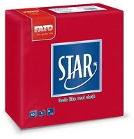Fato ALD82990400 Sztár szalvéta 2 rétegű 38x38cm piros 40 szál/csomag kép