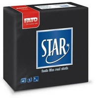 Fato ALD82990800 Sztár szalvéta 2 rétegű 38x38cm fekete 40 szál/csomag kép