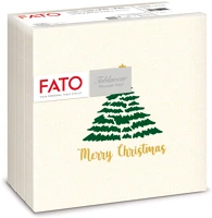 Fato ALD88455500 Airlaid karácsonyi szalvéta 40x40cm christmas tree green 50 lapos kép
