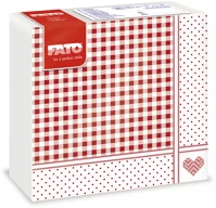 Fato DA503XSZAD82975000 Sztár szalvéta shabby red 2 rétegű 38x38cm 40 szál/csomag kép