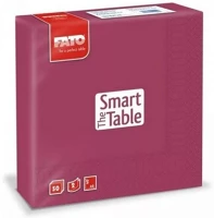 Fato FATO_82621800 BORDÓ Szalvéta 2 rétegű 1/4 hajtású 33 x 33 cm 50 lap/csomag smart table _82621800 bordó kép