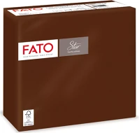 Fato FATO_82991000 CSOKOKLÁDÉ Szalvéta 2 rétegű 1/4 hajtású 38 x 38 cm 40 lap/csomag star _82991000 csokokládé kép