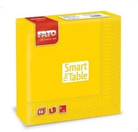 Fato H6582621200 Szalvéta 33x33cm sárga 2 rétegű 50 lap/csomag kép