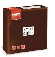 Fato H6582622400 Szalvéta 33x33cm csokoládébarna 2 rétegű 50 lap/csomag kép