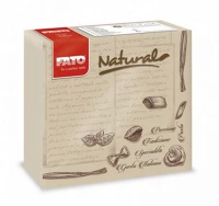 Fato H6582975600 Sztár szalvéta 2 rétegű 38x38cm natural pasta 40 lap/csomag kép