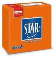 Fato H6582990300 Sztár szalvéta 2 rétegű 38x38cm narancs 40 szál/csomag kép