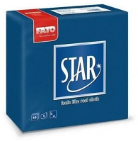 Fato H6582990600 Sztár szalvéta 2 rétegű 38x38cm sötétkék 40 szál/csomag kép