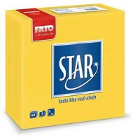 Fato H6582991300 Sztár szalvéta 2 rétegű 38x38cm citromsárga 40 szál/csomag kép