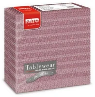 Fato H6588442400 Airlaid szalvéta 40x40cm csipke bordó 50 lapos kép