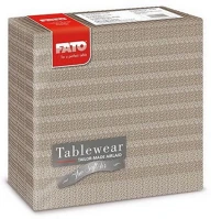 Fato H6588442600 Airlaid szalvéta 40x40cm csipke mogyoró 50 lapos kép