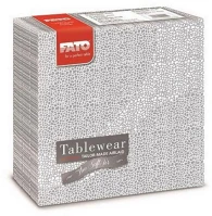 Fato H6588443200 Airlaid szalvéta 40x40cm mosaic silver 50 lapos kép