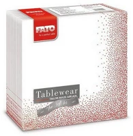 Fato H6588445200 Airlaid szalvéta 40x40cm puntini piros 50 lapos kép