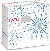 Fato H6588454800 Airlaid karácsonyi szalvéta 40x40cm incanto blue 50 lapos kép