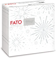 Fato H6588454900 Airlaid karácsonyi szalvéta 40x40cm incanto silver 50 lapos kép