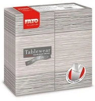 Fato H6588471500 Airlaid szalvéta quick pocket 40x40cm millerighe grey 40 lapos kép