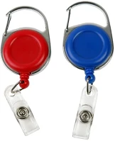 Fekete 03.00576 Karabineres kihúzható kártyatartó kerek kép