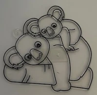 Fekete 104274ROB Fényvarázs forma  színű kontúrral 