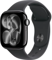 Fekete 11 GPS – 42 MM-ES Apple watch series 11 gps – 42 mm-es kozmosz alumíniumtok,  sportpánt kép