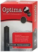 Optima 120936 Alkoholos marker  kerek fekete kép