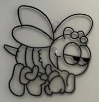 Fekete 148407ROB Fényvarázs forma  színű kontúrral 