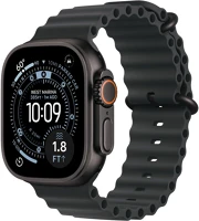 Fekete 26470 Apple watch ultra 3 gps + cellular – 49 mm-es  titántok,  óceán szíj kép