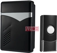 Fekete 411-108 Vezeték nélküli csengő, 80m, kép