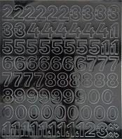 Fekete 500 - 21FEK Öntapadós matrica, 2 cm-es, számlap, kép