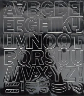 Fekete 500 - 30FEK Öntapadós matrica, 3 cm-es, betűlap, kép