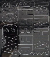 Fekete 500 - 50FEK Öntapadós matrica, 5 cm-es, betűlap, abc első fele, kép