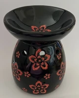 Fekete 5999050005736 Aromalámpa   alapon virágokkal kép