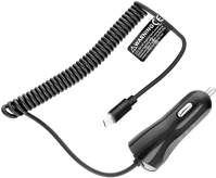 Fekete 5V / 2A, USB Autós töltő, szivargyújtós töltő, 5v / 2a, usb type-c, kép