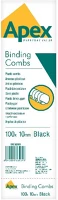 Fekete 6200501 Iratspirál műanyag 10mm 41-55 lap  100/dob kép