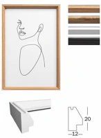 Fekete 690-NW015B Képkeret, fa, 10x15 cm, 