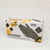 Fekete 8,4G, L védőkesztyű, egyszer használatos, nitril kép