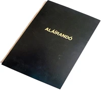 Karton ALÁÍRANDÓKÖNYV A/4 Aláírandókönyv a/4 karton 18 részes kép