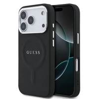Fekete BA3666339516659 Telefontok iphone 17 pro - guess pu saffiano - magsafe kompatibilis kép