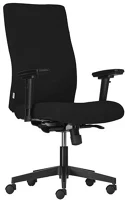Fekete BA.840 FEKETE Irodai forgószék, szövetborítás,  lábkereszt, 