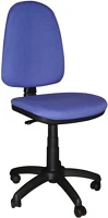 Fekete C.14 KÉK Irodai forgószék, szövetborítás,  lábkereszt, 