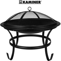 Fekete DA00115 Kerti grill fedővel - 56 cm - kép