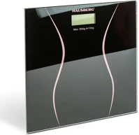 Fekete DA00514 Üveg fürdőszoba mérleg - kép