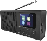 Fekete E0090 Hordozható rádió bluetooth, dab / dab+ / fm,  színű kép