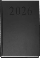 Fekete EAC2620 Naptár, tervező, a5, napi, 2026, kép