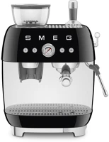 Smeg EGF03BLEU Őrlővel kombinált espresso kávéfőző retro fekete kép