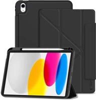 Fekete FD5906302340019 Tablettok ipad 2022 10.9 (ipad 10) -  origami smart case, ceruza tartóval kép
