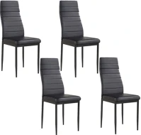 Fekete HOP1001021 4 darabos étkezőszék szett, kép