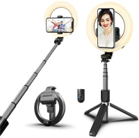 Fekete L07 v4.0, bluetooth-os, tripod állvány funkció, világítással, fekete kép