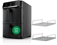 Fekete MAFD661B4 Bosch mafd661b4 két fiókos emeletes airfryer 12l  serie6 kép