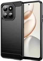 Fekete MC25863 Telefontok honor x7d - carbon fiber -  szilikon hátlap tok kép